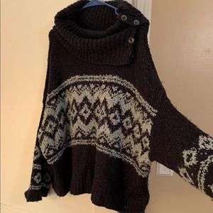 [SOLD] Free People Oversized Turtleneck Pullover